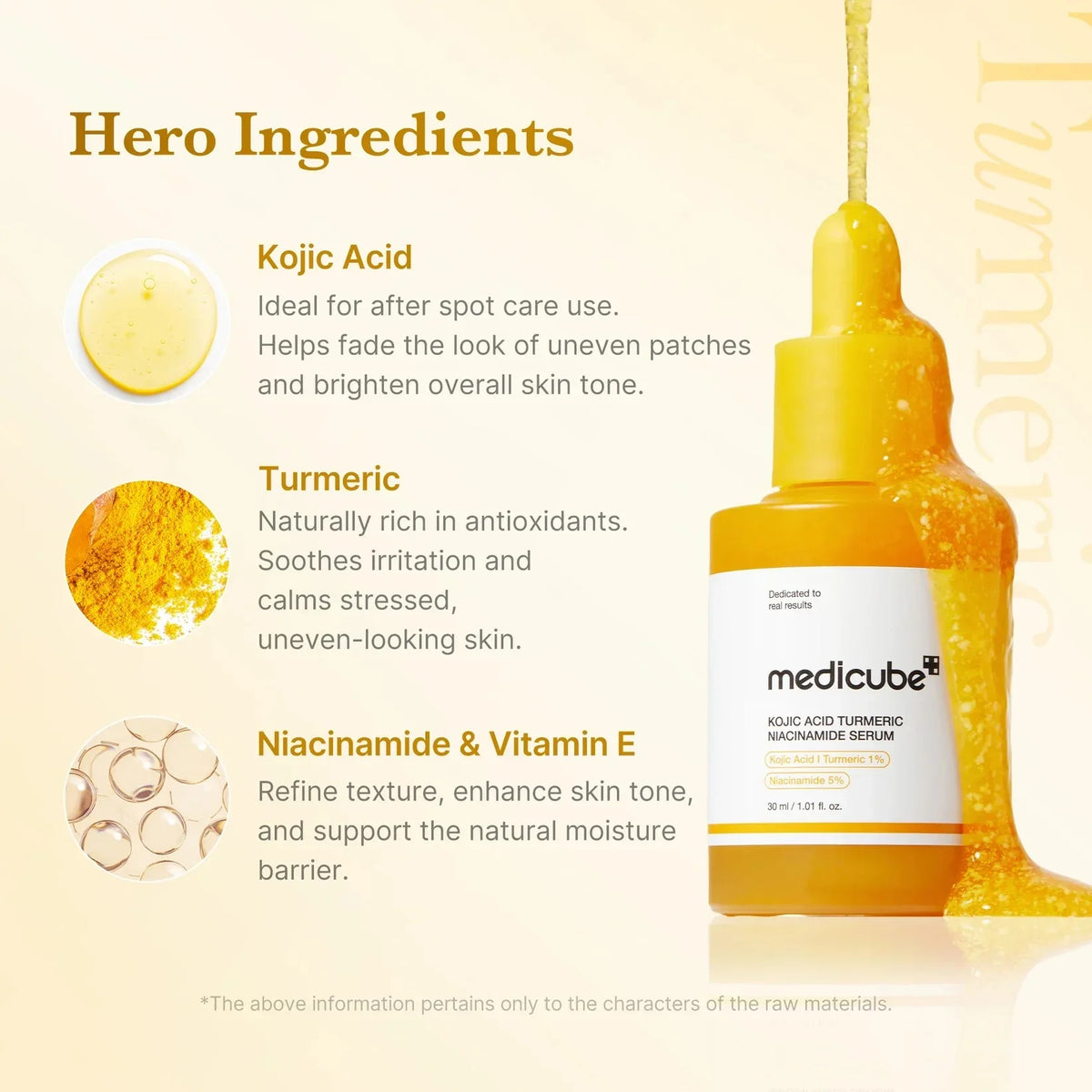 Medicube Kojic Acid Turmeric Niacinamide Serum-30mL - NeYavi