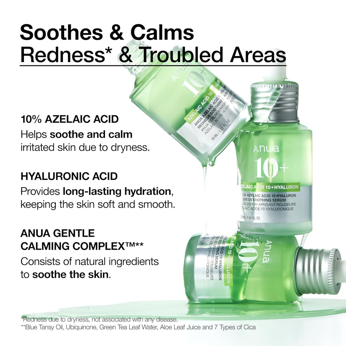 Anua 10+ Azelaic Acid Hyaluron Soothing Serum (30mL) - NeYavi