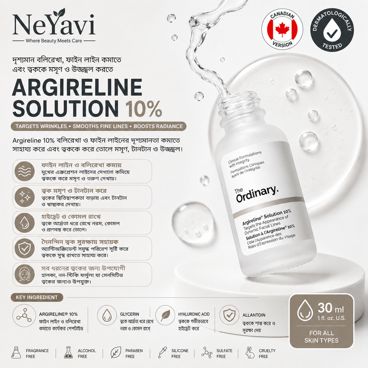 The Ordinary Argireline Solution 10% 30mL - NeYavi
