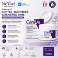 CeraVe Skin Renewing Night Cream | Hydrating Moisturizer with Peptides and Hyaluronic Acid | 48g - NeYavi