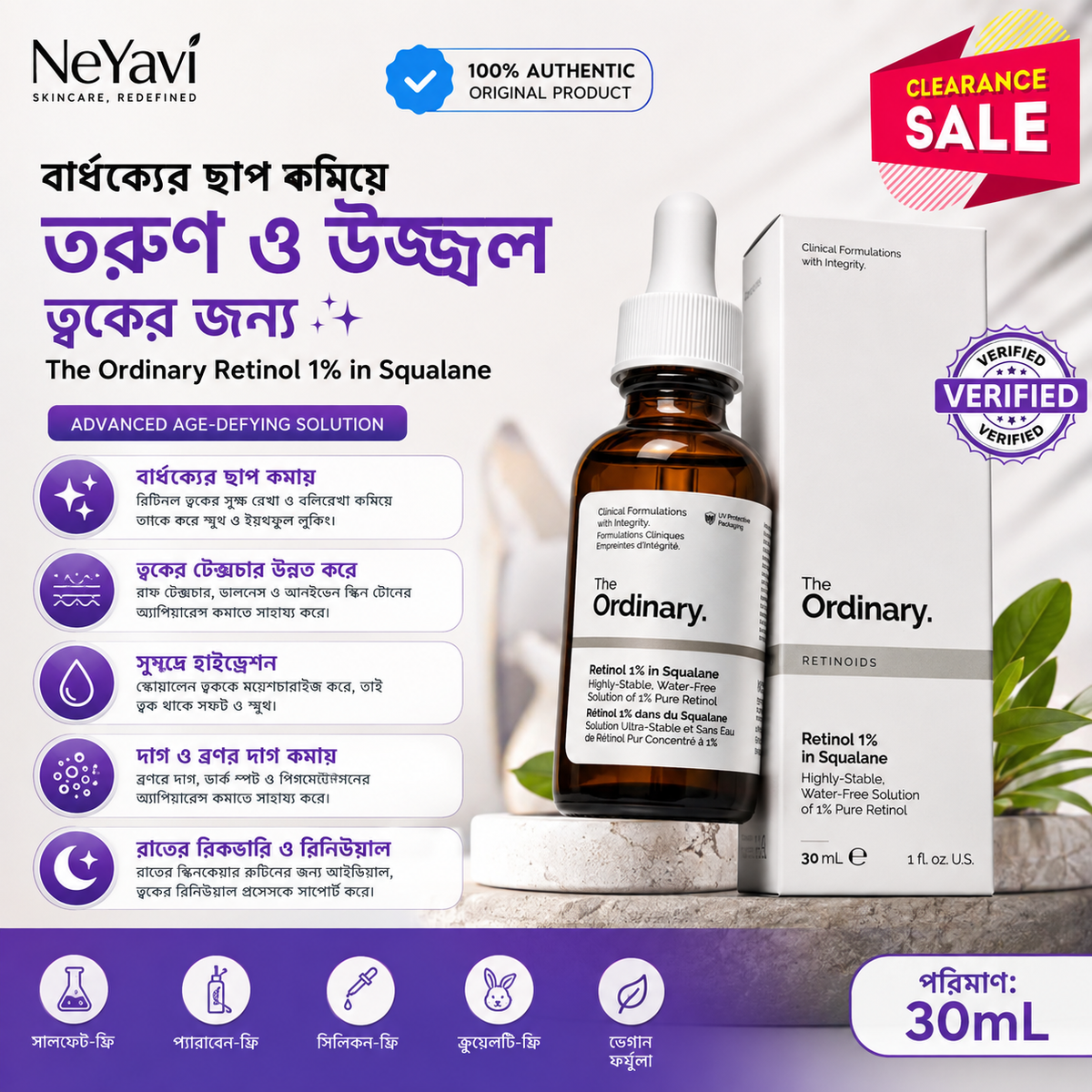 The Ordinary Retinol 1% in Squalane 30mL - NeYavi